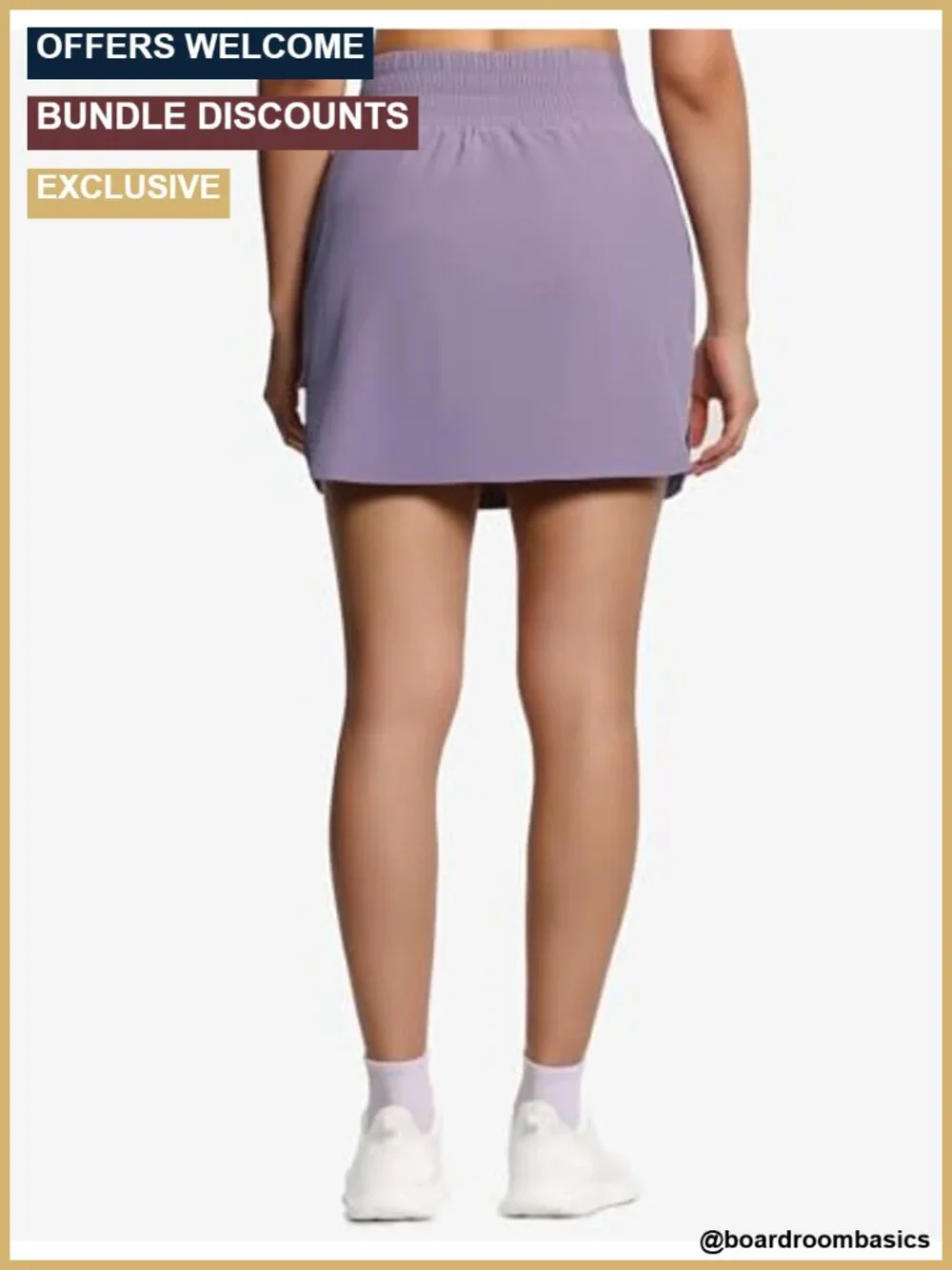 Women's Athletic Skort with Built-in Shorts, 4 Pockets, High Waist, Stretchy